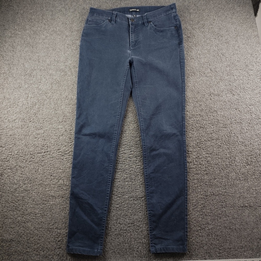 Toad&Co Womens Size 6 Blue Skinny Leg Stretch Pants‎ Five Pocket Casual City